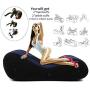 High Quality PVC + Rubber + Nylon Portable Inflatable Sofa Magic Aid Position for Deeper Position Support PVC Flocking Bed for Couples Travel Exercise Bed Skills (Magic Sofa)