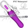 Clitoral Tongue Vibrators, Enlove, Oral Rotation Vibrators for G Spot Nipple Anal Vagina Stimulation with Heating Function and 7 Vibrations, Purple