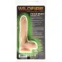 Wildfire Realistic Lifelike Dildo with Suction Cup Cyberskin Flexible CyberGlo Cock for Vaginal G-spot and Anal Play 5.75 Inch