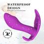Strap on Wearable Remote Wearable C-lǐt-óris Massager, 10 Vibration Modes,Silent,Skin-Friendly Silicone, USB Rechargeable Waterproof Massager