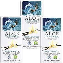 Aloe Cadabra Natural Personal Lubricant and Oranic Sex Lube for Men, Women & Couples, Flavored Tahitian Vanilla (Pack of 3)