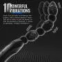 Vibrating Anal Beads Vibrator with Dual Motors, Flexible Silicone Butt Plug Prostate Massager with 10 Powerful Vibrations, Fondlove Anal Sex Toy for Gay Couples and Solo Masturbation