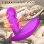 Wearable Vibrator G Spot Vagina Clitoris Stimulator Remote Control Vibrate Masturbation Dildo with 7 Pulsation Modes Waterproof Rechargeable Butterfly Vibrator Silicone Adult Sex Toys for Women Couple