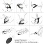 Rechargeable Massager, for Relaxation Remote Massaging Man with Multiple Vibrating Speed and Patterns …