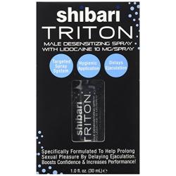 Shibari Triton Spray, Mens Desensitizing Spray, with Maximum Strength Lidocaine for Prolonged Intimacy and Performance