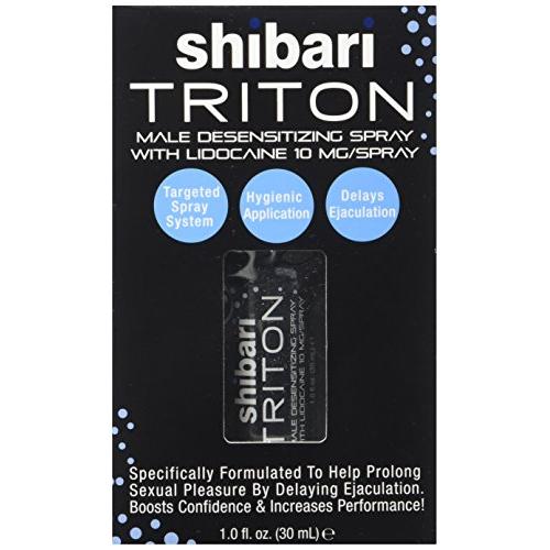 Shibari Triton Spray, Mens Desensitizing Spray, with Maximum Strength Lidocaine for Prolonged Intimacy and Performance