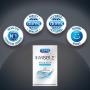 Durex Invisible Ultra Thin Condoms, Ultra Sensitive- Ultra Fine, Natural Latex With Lube and Reservoir Tip. Durexs Thinnest Condom for Men, HSA Eligible, 16 Count