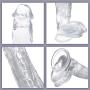 Worth Having/Huge Dongs 12 Inch Medical-Grade Crystal Glass Stick Straight Inside Soft Wand Couple Role Play