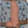 Wushuangyu 10.8 inch Lifelike Huge Women Personal Relax Massager Material (10.8" Long, 3.15" Wide) - Vibrant Toy (Color : Yellow)