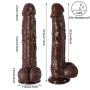 Realistic Dildos, Xocity, Big Dildos with Strong Suction Cup for Hand-Free Play Vagina G-spot Anal Simulate, Adult Sexy Toy for Men Women Female Couples