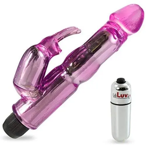LeLuv Rabbit Vibrator Waterproof Bath Time Bunny Bundle with Mini Bullet Massager Pink LeLuv Rabbit Vibrator Waterproof Bath Time Bunny Bundle with Mini Bullet Massager Pink