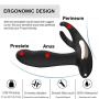 Heating Vibrating Prostate Massager - Dual Motors Waterproof Wireless USB Rechargeable Remote Control Electric Massager for Men-Silicone 24 Modes Best Home Use Therapeutic Massage Wand Massager