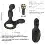 Vibrating Prostate Massager Heating Wireless Remote Anal Sex Toys Rotating Mens Anal Stimulation Silicone 10 Speed Vibration with 2 Powerful Motors for Male Orgasms & Couples BlackGold Vibrating Prostate Massager Heating Wireless Remote Anal Sex Toys Rotating Mens Anal Stimulation Silicone 10 Speed Vibration with 2 Powerful Motors for Male Orgasms & Couples BlackGold