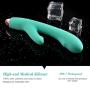 Utimi G Spot Rabbit Vibrator Adult Sex Toys for Women Rechargeable 8-Speed Clitoris Stimulator with Dual Motors, Light Green