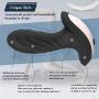Vibrating Butt Plug Prostate Massager, Rechargeable Silicone Anal Vibrator with 10 Powerful Stimulation Patterns Remote Control Waterproof Anal Sex Toys for Men Women and Couples (Black)