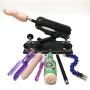Round Powerful Sex Machines Thrusting Pumping Gun, Automatic Love Fucking Machine with Dildos Vagina Cup Masturbation Attachments