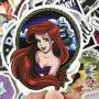 Cute Princess Laptop Sticker for Girl 100pcs Pack Lovely Vinyl Skateboard Water Bottle Computer Travel Case Guitar Snowboard Luggage Car Bike Phone Graffiti Decal