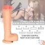 Realistic Dildo Thrusting G spot Remote Control Vibrator with Strong Suction Cup for Hand-Free Sex, Loverbeby Silicone Vibrant Penis Rechargeable Waterproof Anal Vibrating Membrum for Women and Men