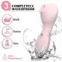 QWG Clitoral Sucking Vibrator, G Spot Clit Dildo Vibrators for Women with Suction & Vibration, Waterproof Clitoral G Spotter Nipple Stimulator Toys, Girls Best Friend [Pink]