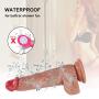Personal High Quality Automatic 12 Vibration Modes Waterproof Hands-Free Remote Control Massage Wand with Suction Cup for Women