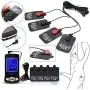 HBD-SM Estim Electro Stimulation Massager Set with 4 Accessories Incl. Stainless Steel Anal Plug/Analdildo & Cock Ring & Glove & Pads, E-Stim Electric Sex Toy for Women Men Couples