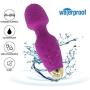 Power Portable Wand Massager, Wireless Waterproof USB Rechargeable Massager Wand with 10 Modes Vibration,Mini Frequency for Muscle Aches & Sports Recovery