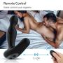 Rotating Anal Vibrator Prostate Massager - Adorime Wireless Vaginal G-Spot P-spot Clitoral Perineum Stimulator with 10 Vibration & 5 Rotation Modes, Rechargeable Adult Sex Toys for Men Women & Couple