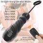 Vibrating Butt Plug with Penis Ring, Silicone Anal Vibrator with 16 Powerful Vibration Modes, Wireless Remote Control Anal Plug Sex Toys for Couples Sex,Men,Women