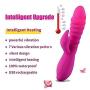 Aiwo-zdb Excited Experience 7 Speeds of Vibration Modes Body Massager, Dual Motor Thrusting & Rotating USB Rechargeable Massager, Intelligent Heating, Whisper Quiet & Waterproof (Pink) Tshirt Perfect