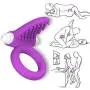 Powerful Vibrating Cock Ring Vibrator -Waterproof Silicone P Enis Ring-Enhancing Adult S ex Toys for Male or Couples (Purple)