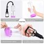 Male Enlarge Massager Pump,YUECHAO Penis Pump Penis Enlargement Vacuum Pump for Extended Erection Larger Girth Prolonged Fun Waterproof Sex Toy Penis Enlarger with 3 Penis Ring