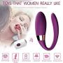 Adullt Toys for Couple-Massagers Stimulation Toys 7 Vibration Modes Dual Motor Massager,U-Shaped Wireless Massager?Purple ?