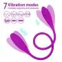 qqooo Tight Vǎgina Weight Adullt Female 7 Vibrǎtor Stimulǎtion Wireless Remote Control-Suitable for Women to Play Alone or Couples Play for Muscle Relax-Waterproof Silicone (Purple)