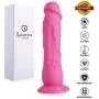Realistic Dildo, Louviva 9 inch Lifelike Liquid Silicone Big Penis, Women Sex Toys with Strong Suction Cup (Pink)