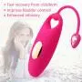 Massage Egg for Woman | Silicone Pelvic Floor Trainer Love Ball | 100% Waterproof & Rechargeable | 7 Vibration Modes - Pink