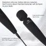 Cordless Wand,Silicone Massage Stick Tool for Relaxation,10 Powerfull Modes,Black