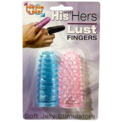 Pipedream His and Hers Lust Fingers , Blue and Pink