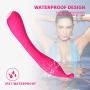 Personal Body Wand Deep Waterproof Heating Back Massager with Magic Powerful Therapeutic Vibrations, USB Cable Charging to Relieve Muscle Soreness