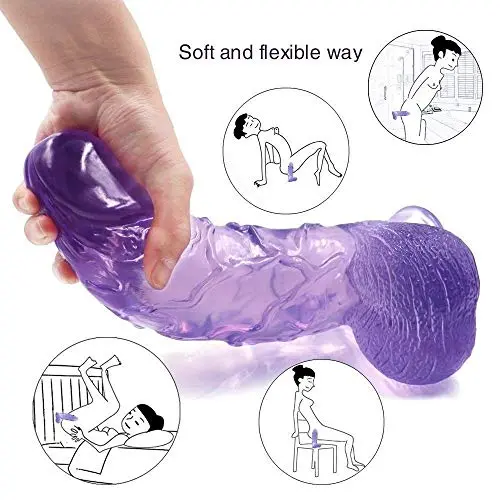 9.8 Inch Simulation Safe Big Materials Realistic Lifelike Massage G Anall Toys for Women Men Begain DîDlő Tools with Suction Cup,Purple 9.8 Inch Simulation Safe Big Materials Realistic Lifelike Massage G Anall Toys for Women Men Begain DîDlő Tools with Suction Cup,Purple