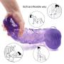 9.8 Inch Simulation Safe Big Materials Realistic Lifelike Massage G Anall Toys for Women Men Begain DîDlő Tools with Suction Cup，Purple