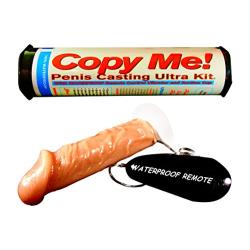 Copy Me! Penis Casting Ultra Kit with Waterproof Remote Control Vibrator, Suction Cup, Medium Skin Tone