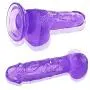 JSCRlove 8.66 Inch Realistic Ultra Soft-Ďîld Realistic Dual Density Toy Soft-Ďîldɔ Massage Wand Transparent Purple Women Socks JSCRlove 8.66 Inch Realistic Ultra Soft-Ďîld Realistic Dual Density Toy Soft-Ďîldɔ Massage Wand Transparent Purple Women Socks