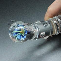 Multifunctional Glass Wand for pleasure anal plug wand Big Double Dong Headed Crystal wand