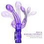 Double Vǐ-brátors 6 Speed Bendable Double Penetration Rabbit Vǐ-brátor Anále G-Spōt Stǐmulator Toys for Woman