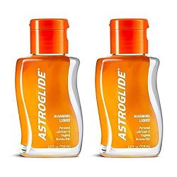 Astroglide Warming Liquid Personal Warming Lubricant Vaginal Moisturizer : Size 2.5 Oz. / 73.9 Ml. (Pack of 2) by Astroglide