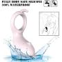 Screaamm Waterproof Male Vibration Delay Pre-Mature E-Jaculation Lock Fine Ring for Him Toy Longer Lasting Shake Rooster, Silicone Happy Toys Shock