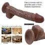 ZYYSQ Double Layer Ultra-Soft Silicone Stick for Women Men Beginners Advanced with Huge Big Long Size Silicone Entertainment Toys ZYYSQ (Color : Brown) ZYYSQ Double Layer Ultra-Soft Silicone Stick for Women Men Beginners Advanced with Huge Big Long Size Silicone Entertainment Toys ZYYSQ (Color : Brown)