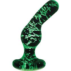 NS Novelties Firefly Glass Angled Plug, Clear, Clear
