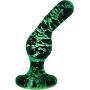 NS Novelties Firefly Glass Angled Plug, Clear, Clear