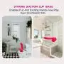 8" Dildo with Suction Cup Base Fake Penis Sex Toy with Balls for Vaginal G Spot and Adult Toys for Women (Rose)